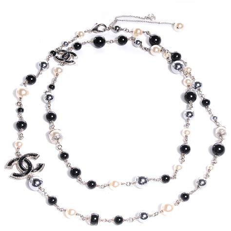 chanel beads necklace|Chanel beads pitchfork.